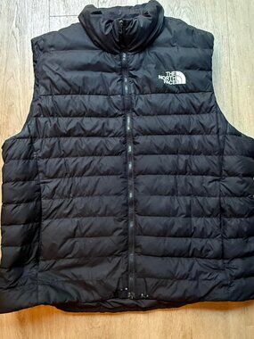The North Face black puffer vest
